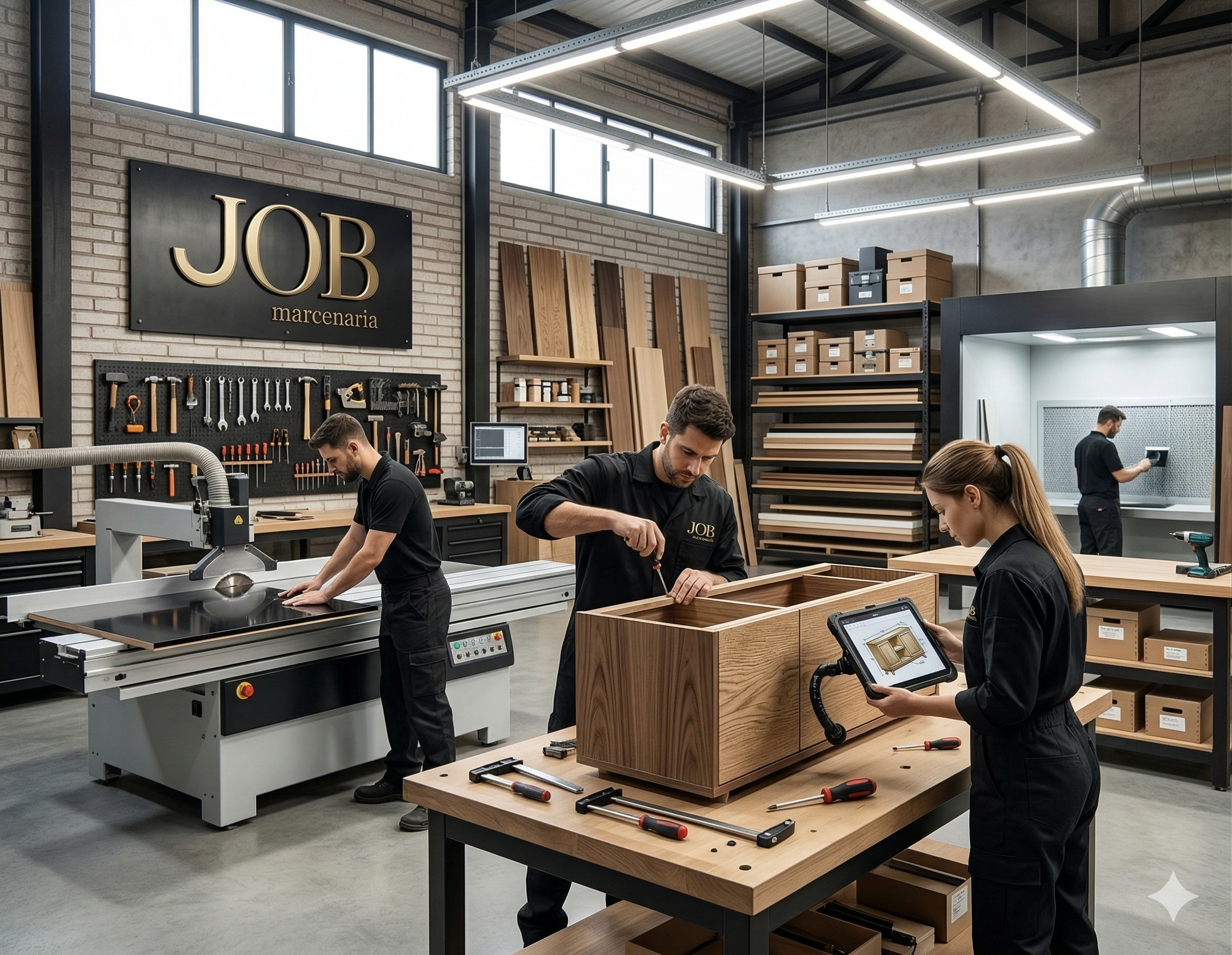 Nossa Essência - Detalhe de execução de marcenaria de alto padrão