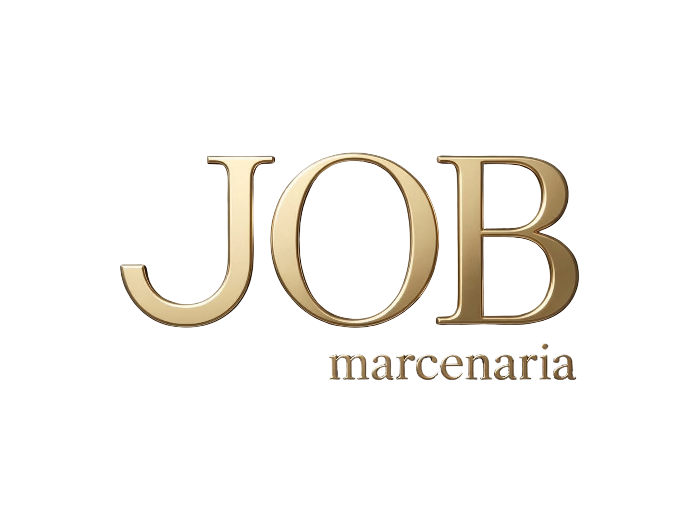 Logotipo Dourado JOB Marcenaria